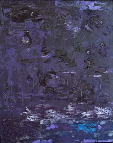 Картина под названием "Lilac mist" - Stanislav Yushkov, Подлинное произведение искусства, Масло Установлен на Деревянная рам…