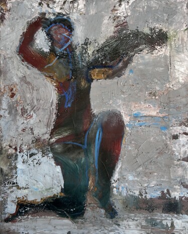 Картина под названием "She" - Stanislav Yushkov, Подлинное произведение искусства, Масло Установлен на Деревянная рама для н…