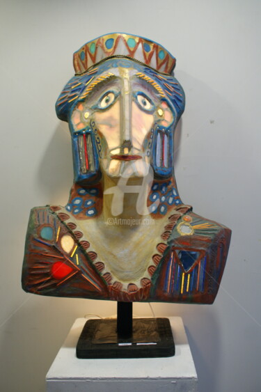 Sculpture titled "LA REINE" by Stanko Kristic, Original Artwork, Mosaic