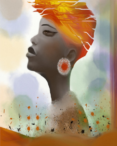 Digital Arts titled "Eclat de couleurs" by Ditellia Steeland, Original Artwork, Digital Painting