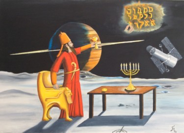 Painting titled "Belsazar" by Stefan Dhein, Original Artwork, Oil