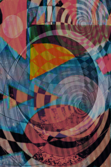 Digitale Kunst mit dem Titel "Geometrische Kompos…" von Stefan Fuchs, Original-Kunstwerk, Digitale Malerei