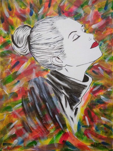 Painting titled "Eva Kant - Bellezza…" by Stefania Pinna, Original Artwork, Acrylic