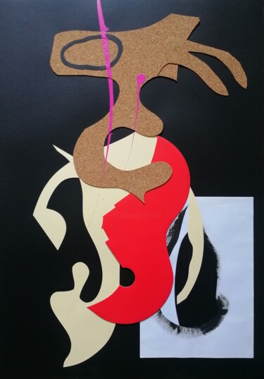 Painting titled "GALURA" by Stefano Mazzolini, Original Artwork, Collages