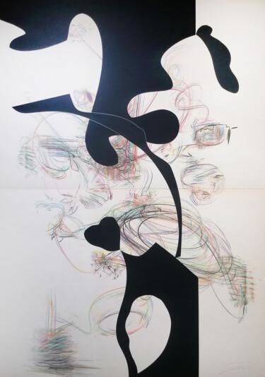 Malerei mit dem Titel "GAVACU" von Stefano Mazzolini, Original-Kunstwerk, Collagen