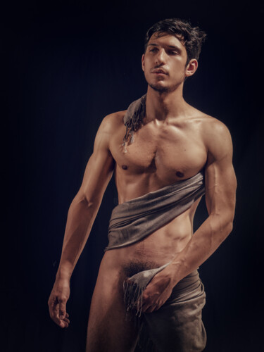 Photographie intitulée "Male nude - journey…" par Stefano Mercurius, Œuvre d'art originale, Photographie numérique