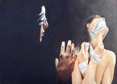 Malarstwo zatytułowany „DAFNI E LARA” autorstwa Stefano Davidson, Oryginalna praca