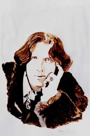 绘画 标题为“Oscar Wilde (II)” 由Stefano Davidson, 原创艺术品