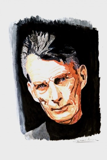 "Samuel Beckett" başlıklı Tablo Stefano Davidson tarafından, Orijinal sanat