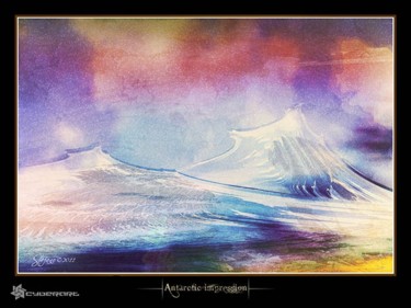 Digital Arts titled "Antarctic impression" by Stefano Popovski, Original Artwork, 2D Digital Work