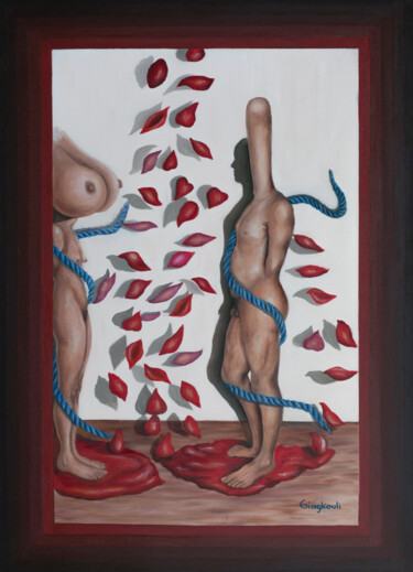 Malarstwo zatytułowany „<<The obsession wit…” autorstwa Stella Giagkouli, Oryginalna praca, Olej