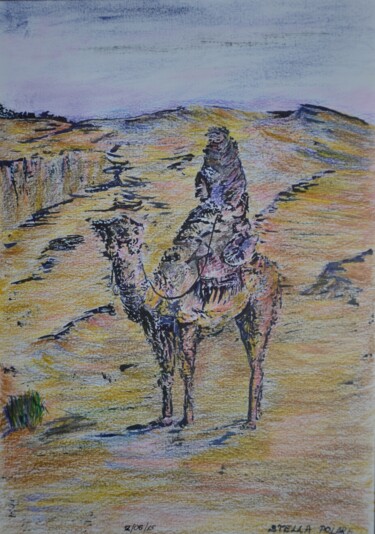 Dessin intitulée "Bedouin" par Stella Polare, Œuvre d'art originale, Encre