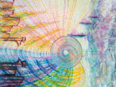 Pintura titulada "Путники Вселенной.…" por Stepan Shipkov, Obra de arte original, Pastel