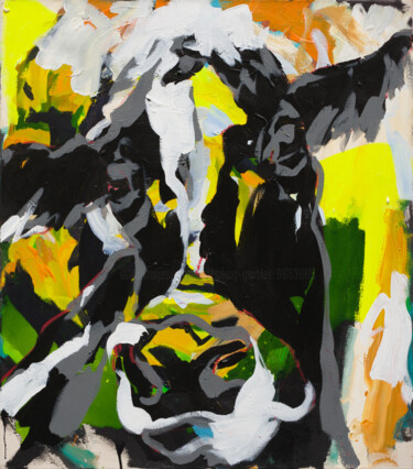 Картина под названием "Black&White Summer" - Stephan Geisler, Подлинное произведение искусства, Акрил
