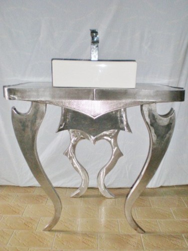 Design intitulée "meuble sous vasque" par Stephane Faity, Œuvre d'art originale