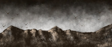 Arts numériques intitulée "Montagnes" par Stéphane Favre, Œuvre d'art originale, Peinture numérique