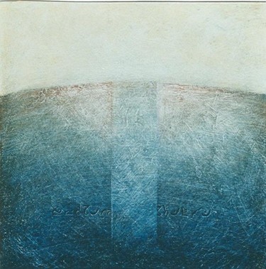 Peinture intitulée "l'aube de l'absence" par Stéphane Favre, Œuvre d'art originale, Huile