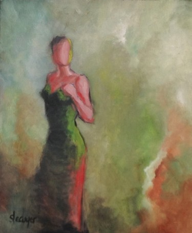Peinture intitulée "La Fiancée" par Stéphanie Lécuyer, Œuvre d'art originale, Huile