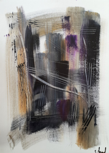 Картина под названием "Evaporation 111" - Stéphanie Menard, Подлинное произведение искусства, Акрил