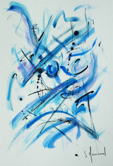 Painting titled "KanChaï 10 b" by Stéphanie Menard, Original Artwork, Acrylic