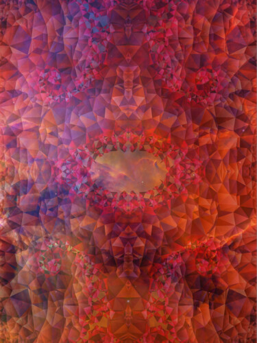 Digitale Kunst getiteld "Red Shift Farside I…" door Stephen Calhoun Stephen Calhoun, Origineel Kunstwerk, Digitale fotografie