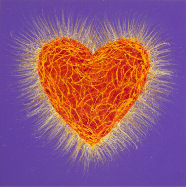 Ζωγραφική με τίτλο ""Sacred Heart"" από Stephen Mauldin, Αυθεντικά έργα τέχνης, Ακρυλικό