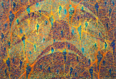 Картина под названием ""String Theory 1.31…" - Stephen Mauldin, Подлинное произведение искусства, Акрил