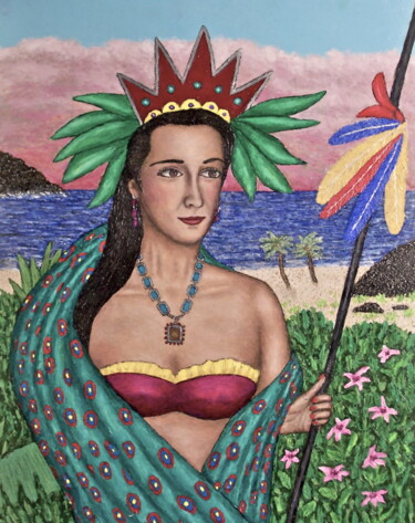 Pintura titulada "Queen of the South" por Stephen Warde Anderson, Obra de arte original, Acrílico