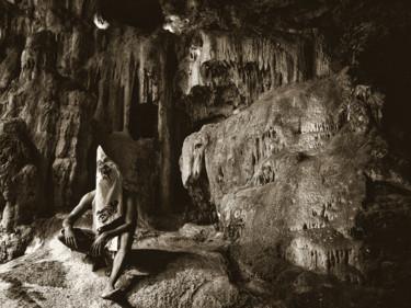 Fotografia zatytułowany „Chaman des grottes…” autorstwa Steve Drevet, Oryginalna praca, Fotografia cyfrowa