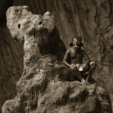 Fotografia zatytułowany „Chaman des grottes…” autorstwa Steve Drevet, Oryginalna praca, Fotografia cyfrowa