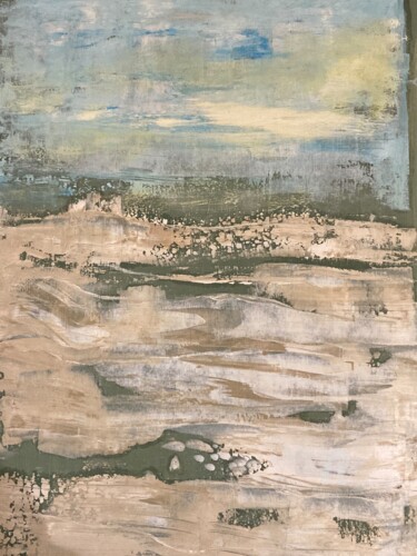 Malerei mit dem Titel "Sand Landscape and…" von Steve Phillips, Original-Kunstwerk, Öl