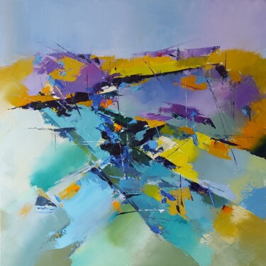 Painting titled "Abstract perspectiv…" by Stewart Phillips, Original Artwork, Oil
