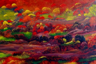 Painting titled "Rolling Hills" by David Snider, Original Artwork