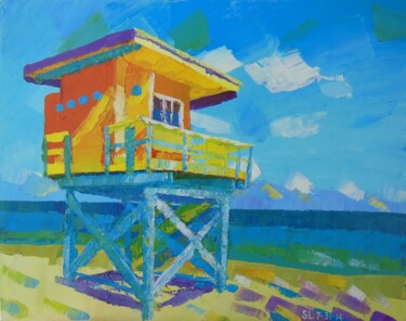 Pintura intitulada "Florida Ocean" por Stoyan Lechtevski, Obras de arte originais, Acrílico