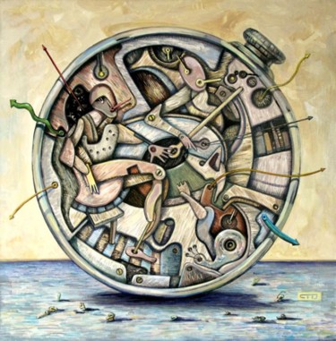 Картина под названием ""Dacha time", acryl…" - Alexander Stotsky, Подлинное произведение искусства, Другой
