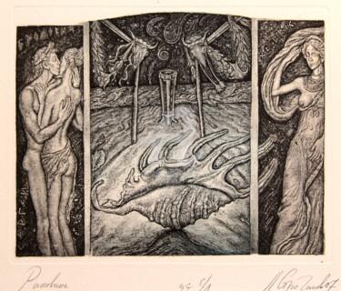 Incisioni, stampe intitolato "The shell" da Leonid Stroganov, Opera d'arte originale, Acquaforte