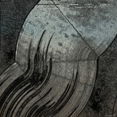 "fleuve-120-x-120-cm…" başlıklı Tablo Ali Sarmadi tarafından, Orijinal sanat, Mürekkep