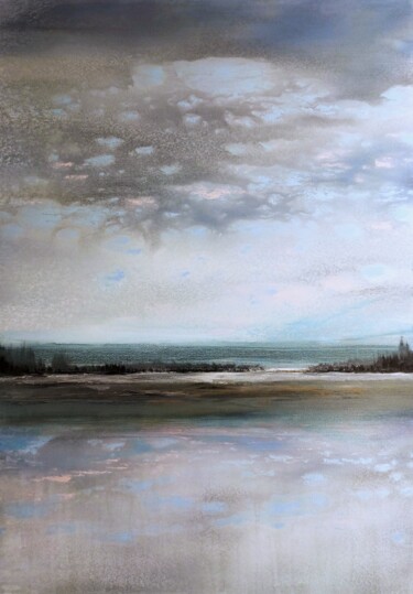 Pittura intitolato "Cloudy" da Felix Günther, Opera d'arte originale, Acrilico