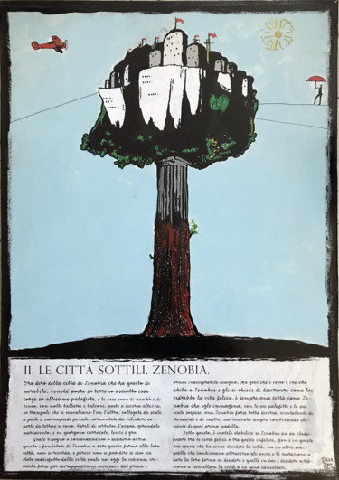 Peinture intitulée "Le Città Invisibili…" par Salvatore Palita, Œuvre d'art originale, Acrylique
