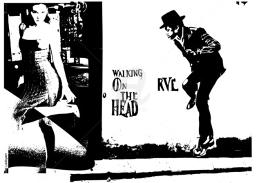 Digitale Kunst mit dem Titel "Wall King On The He…" von Styve Per Plex, Original-Kunstwerk, Digitale Collage