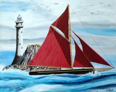Картина под названием "Thonier breton" - Francois Suard, Подлинное произведение искусства, Акрил