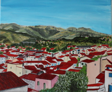 Peinture intitulée "Banyuls sur Mer" par Francois Suard, Œuvre d'art originale, Acrylique