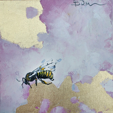 Pintura intitulada "Honeybee" por Viktoria Sukhanova, Obras de arte originais, Óleo
