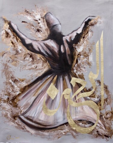 Malerei mit dem Titel "Merciful Servant Su…" von Suleman Rehman, Original-Kunstwerk, Acryl