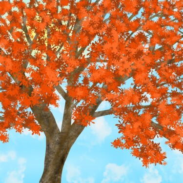Arts numériques intitulée "Semur tree" par Sumit Ratta, Œuvre d'art originale, Peinture numérique