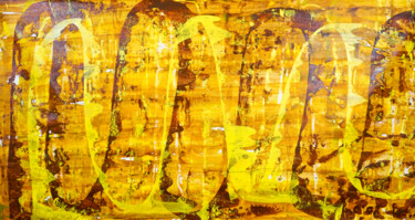 Malarstwo zatytułowany „Composition No. 309” autorstwa Sumit Ratta, Oryginalna praca, Akryl Zamontowany na Drewniana rama no…