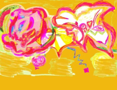 Design intitolato "Lily Flower MaLE" da Lily Moonheart, Opera d'arte originale, Tavola arte
