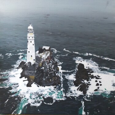 Painting titled "Phare" by Sunwoo Ji, Original Artwork, Acrylic