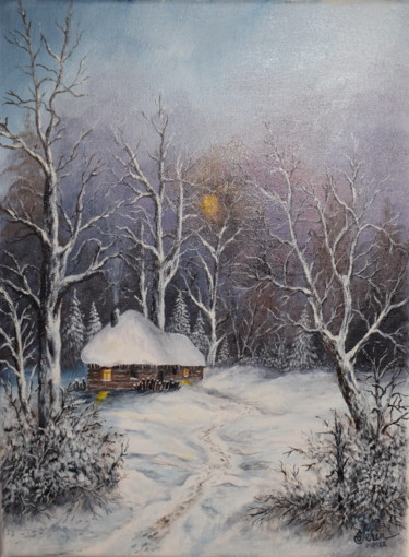 제목이 "Le soir avant Noël."인 미술작품 Gérard Jéhin로, 원작, 기름