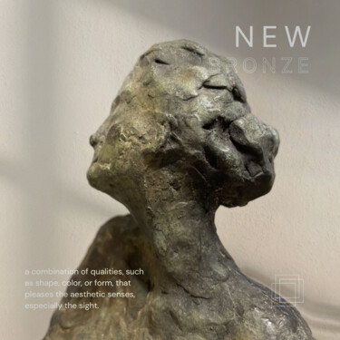 雕塑 标题为“Bronzen vrouw” 由Susan Schoemaker, 原创艺术品, 青铜